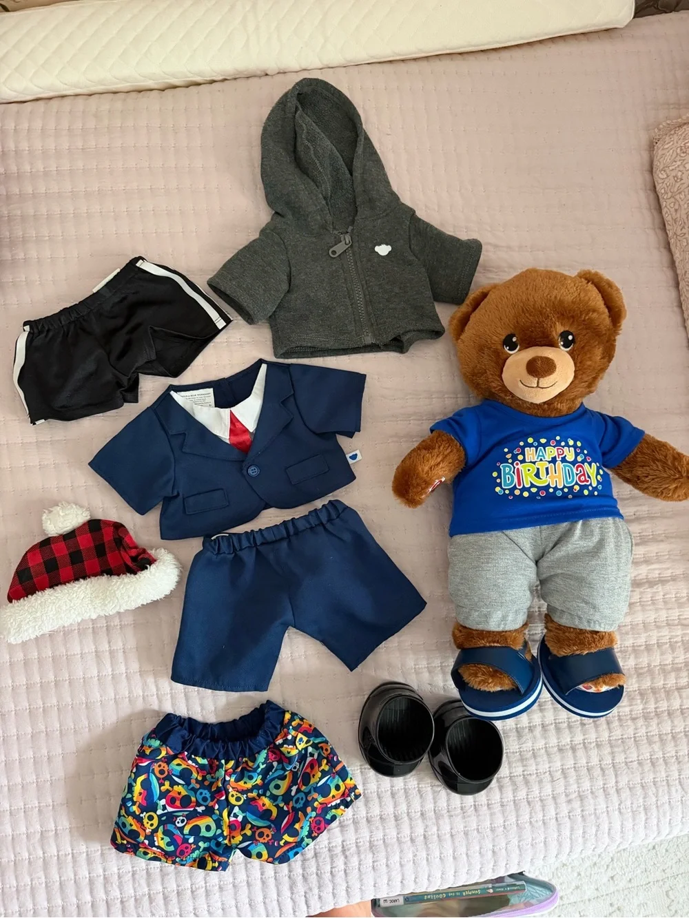 Build-A-Bear Bear, Clothes, Hat and Shoes Bundle